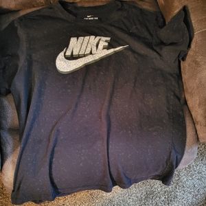 Black Nike shirt with light gray spots. Men's. XL.
